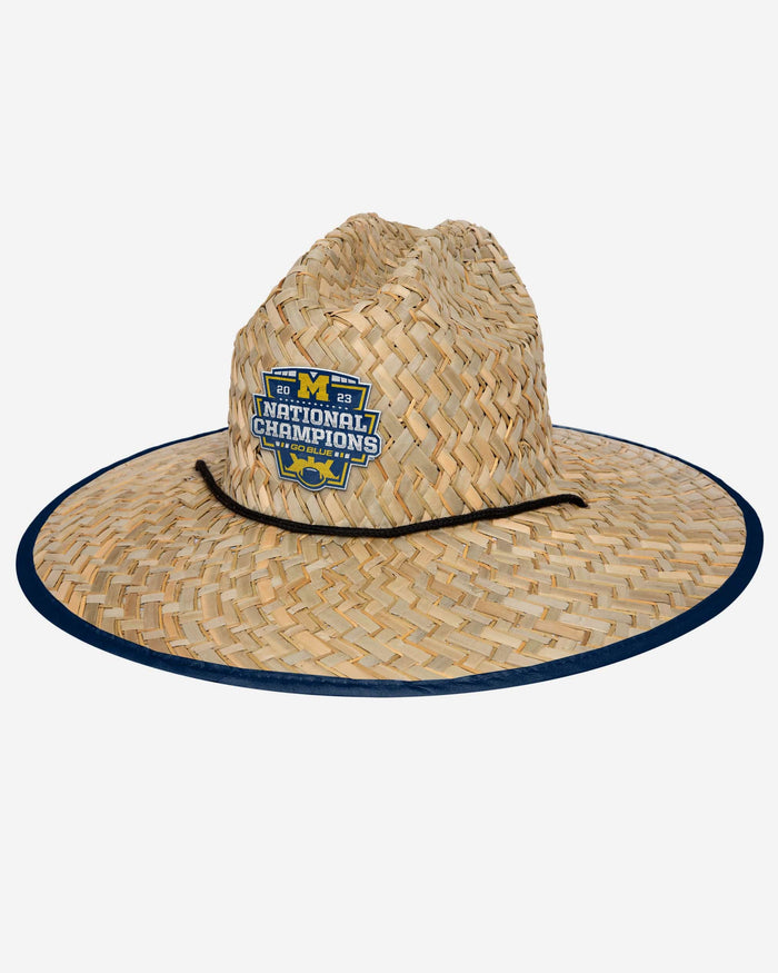 Michigan Wolverines 2023 Football National Champions Floral Straw Hat FOCO - FOCO.com