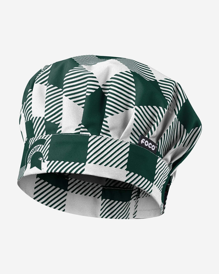 Michigan State Spartans Plaid Chef Hat FOCO - FOCO.com