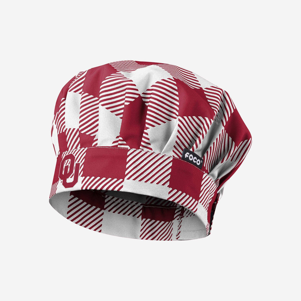 Oklahoma Sooners Plaid Chef Hat FOCO - FOCO.com