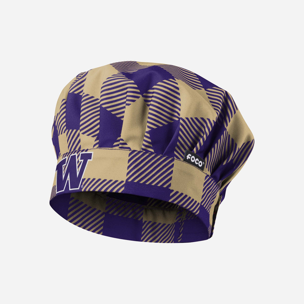 Washington Huskies Plaid Chef Hat FOCO - FOCO.com