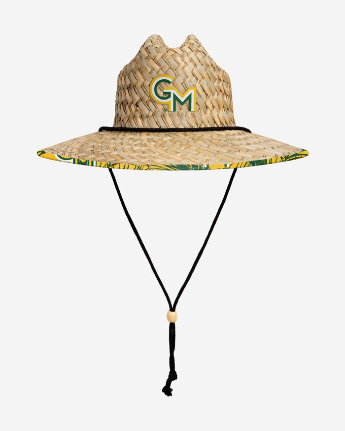 George Mason Patriots Floral Straw Hat FOCO - FOCO.com