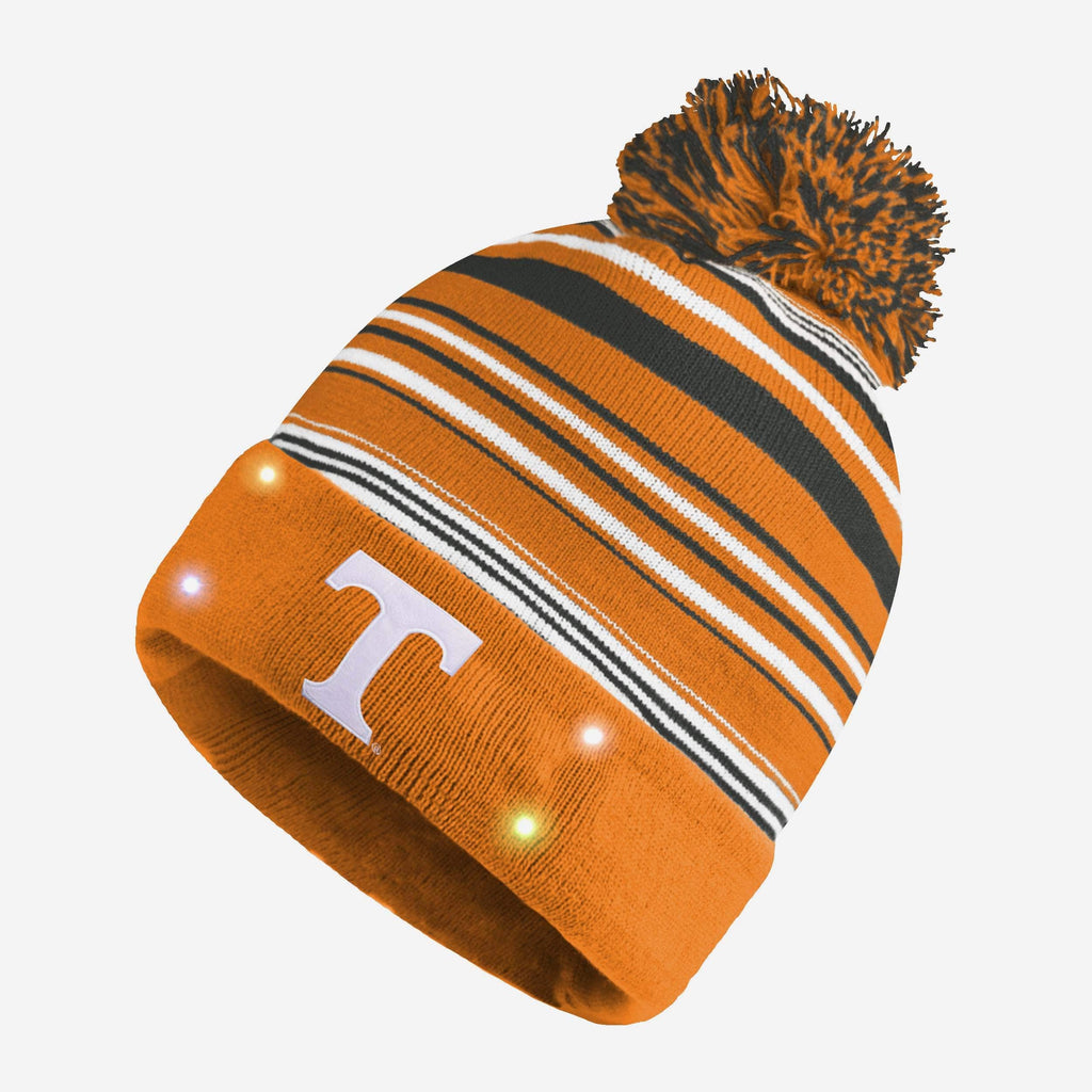 Tennessee Volunteers Horizontal Stripe Light Up Beanie FOCO - FOCO.com