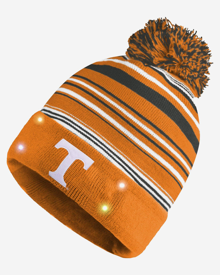 Tennessee Volunteers Horizontal Stripe Light Up Beanie FOCO - FOCO.com