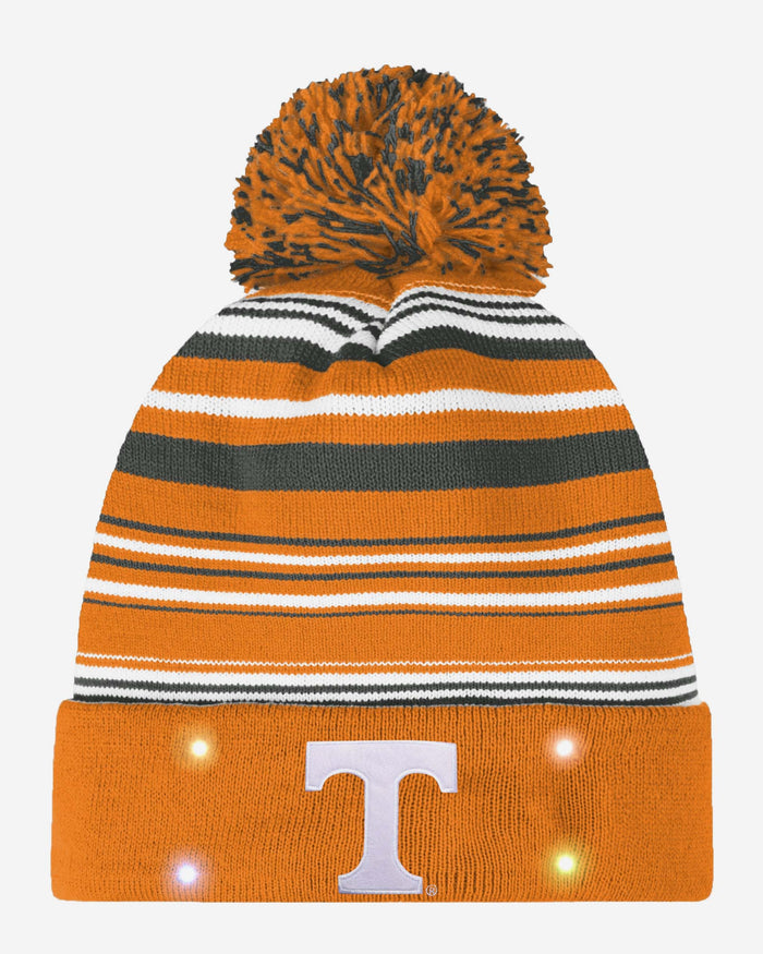 Tennessee Volunteers Horizontal Stripe Light Up Beanie FOCO - FOCO.com