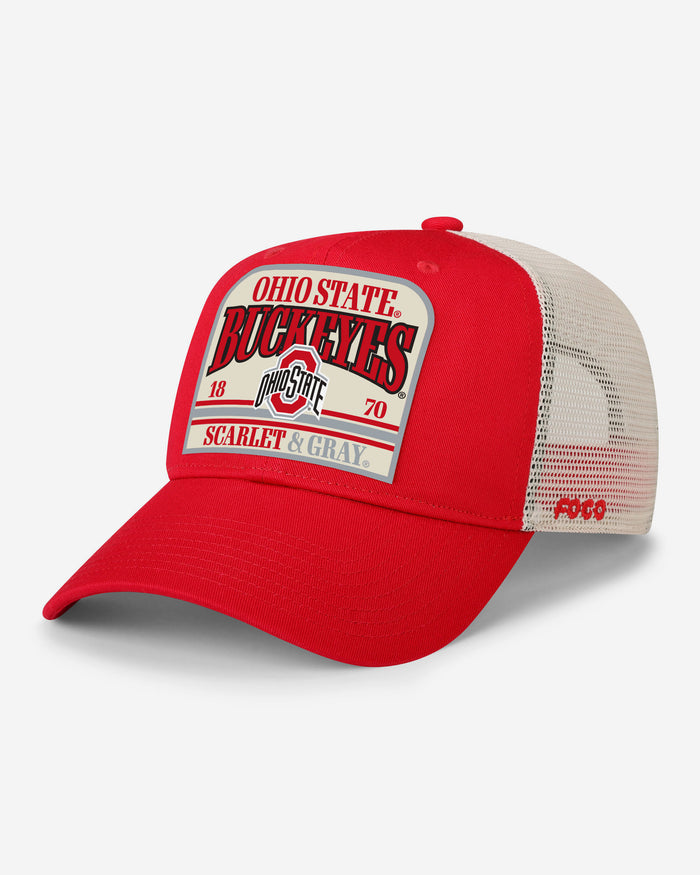 Ohio State Buckeyes Truckstop Patch Trucker RF Cap FOCO - FOCO.com