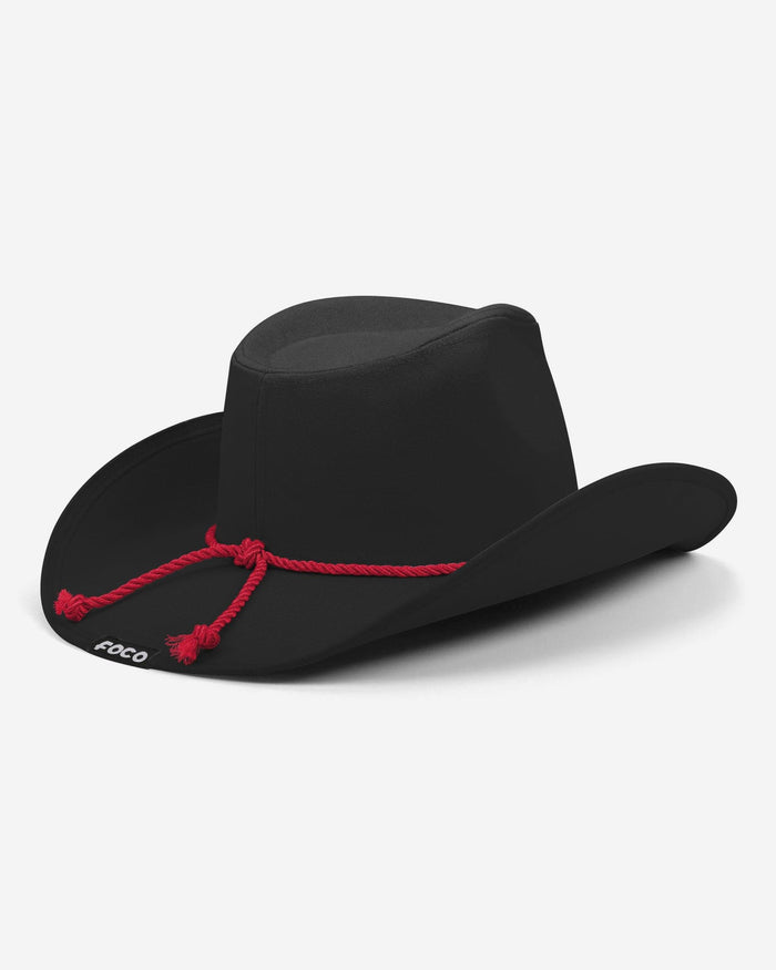 Rutgers Scarlet Knights Black Rhinestone Logo Cowboy Hat FOCO - FOCO.com