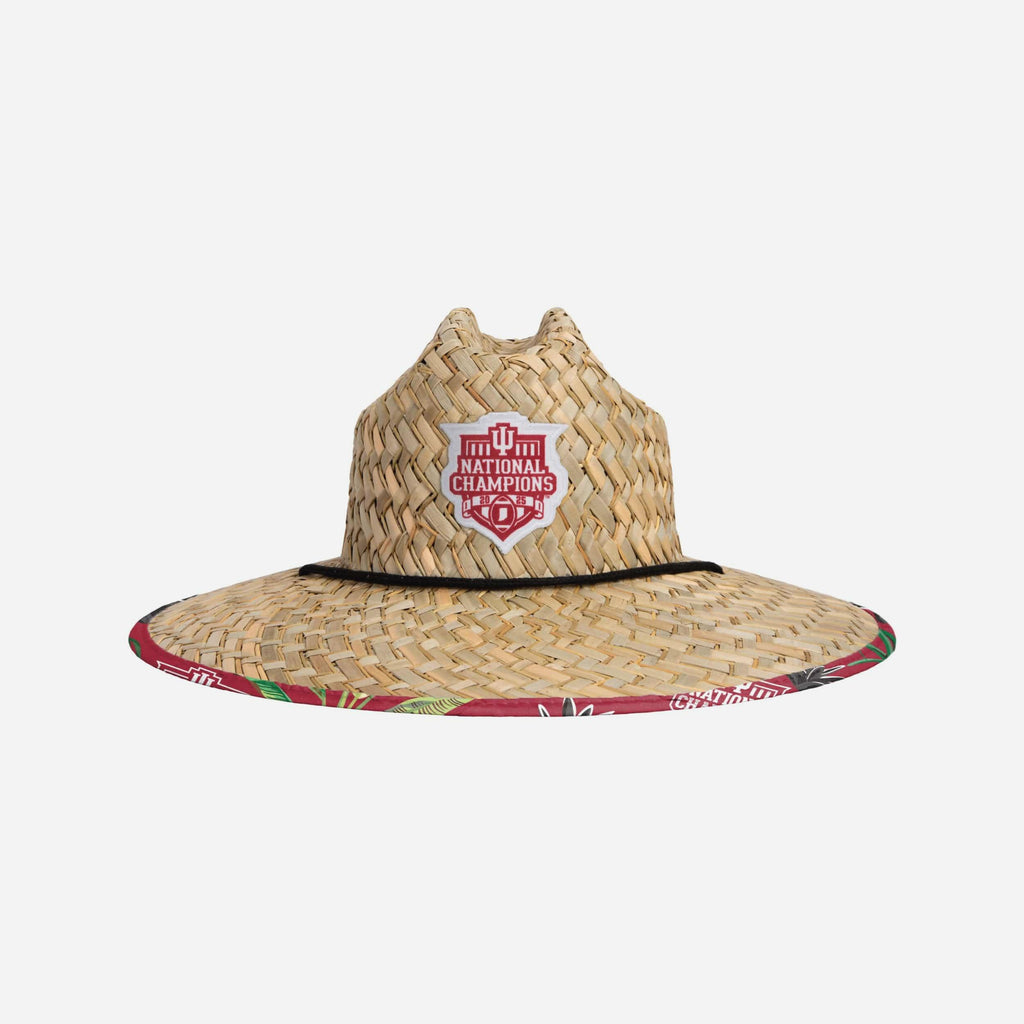 Indiana Hoosiers 2025 Football National Champions Straw Hat FOCO - FOCO.com