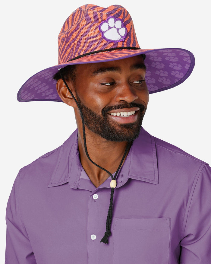 Clemson Tigers Thematic Straw Hat FOCO - FOCO.com