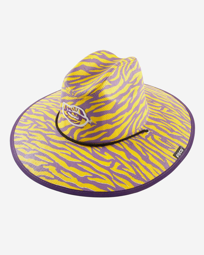 LSU Tigers Thematic Straw Hat FOCO - FOCO.com