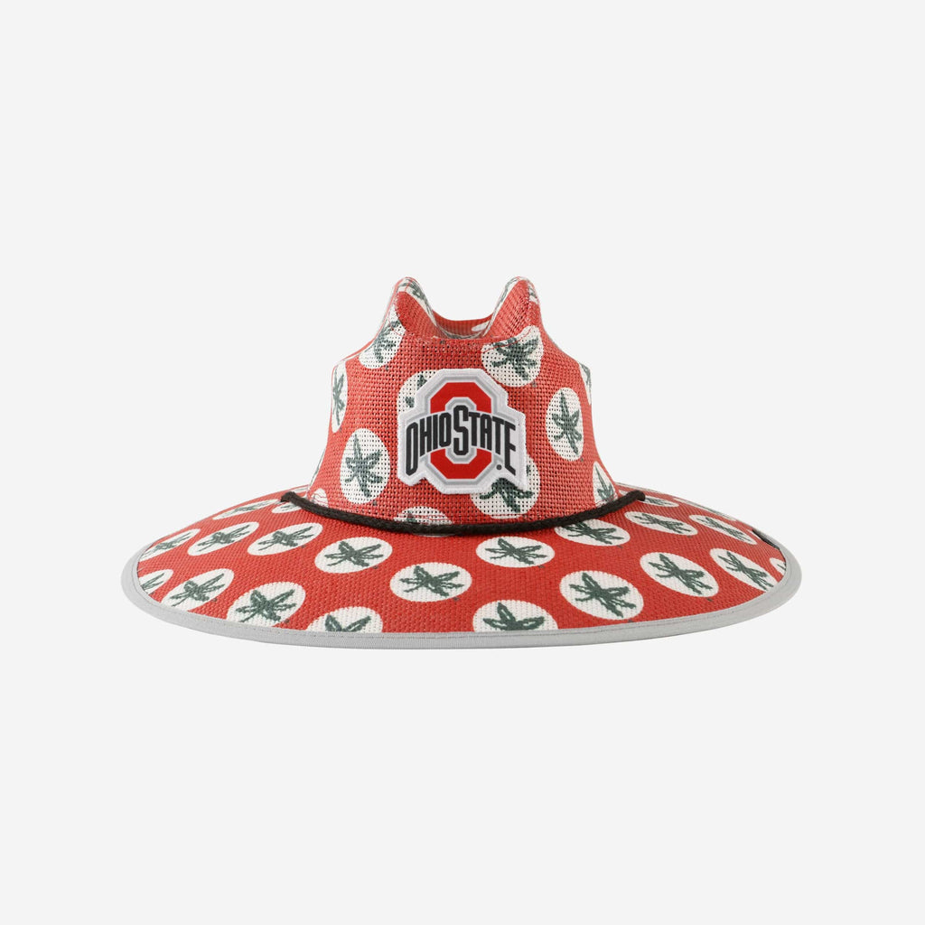 Ohio State Buckeyes Thematic Straw Hat FOCO - FOCO.com