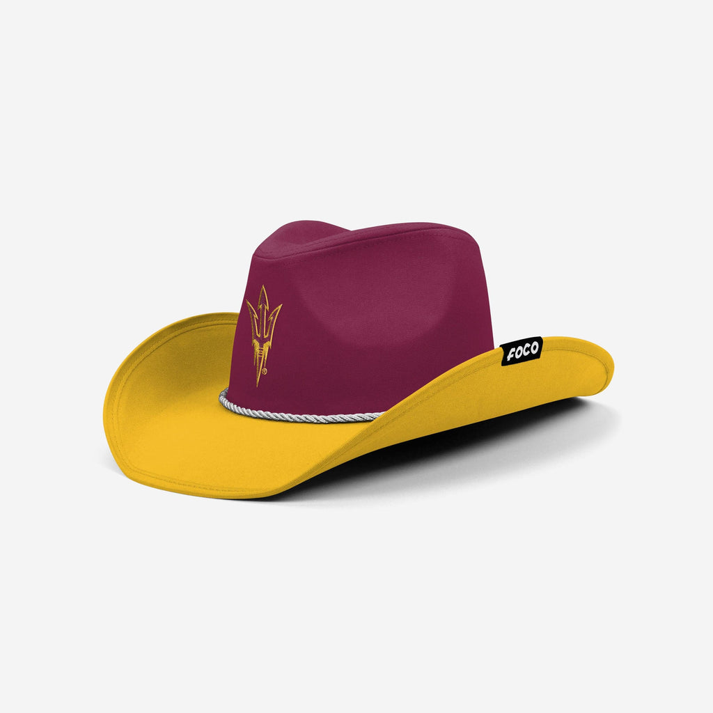 Arizona State Sun Devils Two Tone Cowboy Hat FOCO - FOCO.com