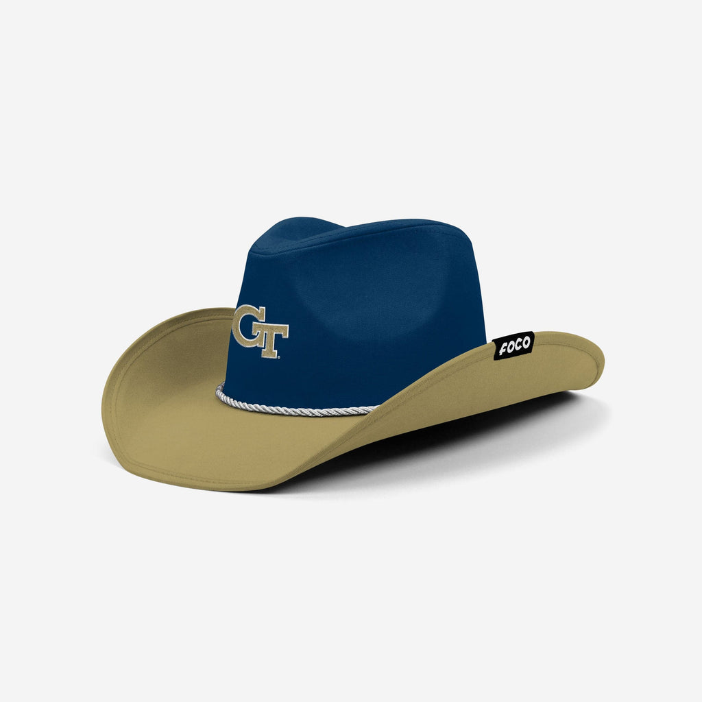 Georgia Tech Yellow Jackets Two Tone Cowboy Hat FOCO - FOCO.com