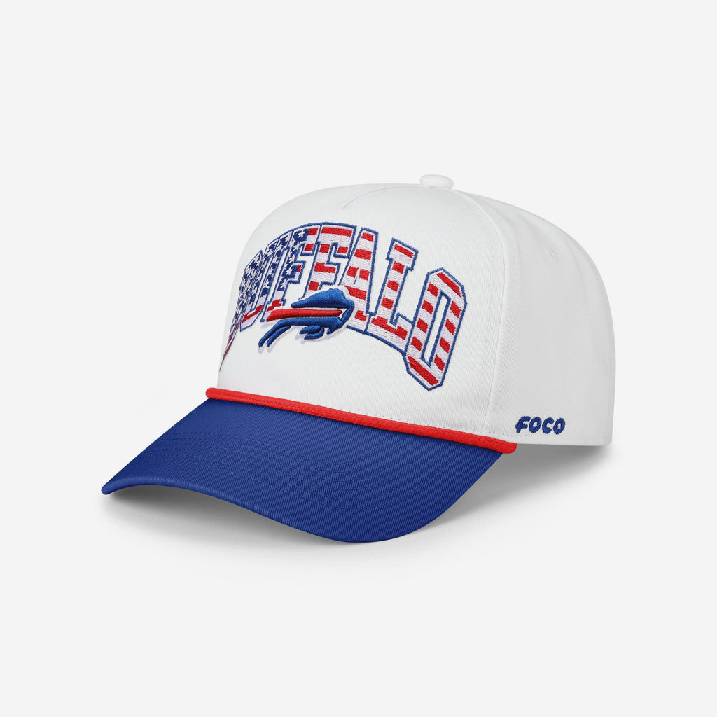 Buffalo Bills Americana Wordmark Marquee RF Cap FOCO - FOCO.com