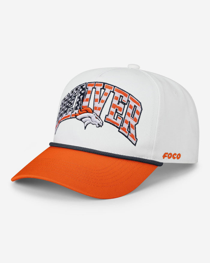 Denver Broncos Americana Wordmark Marquee RF Cap FOCO - FOCO.com