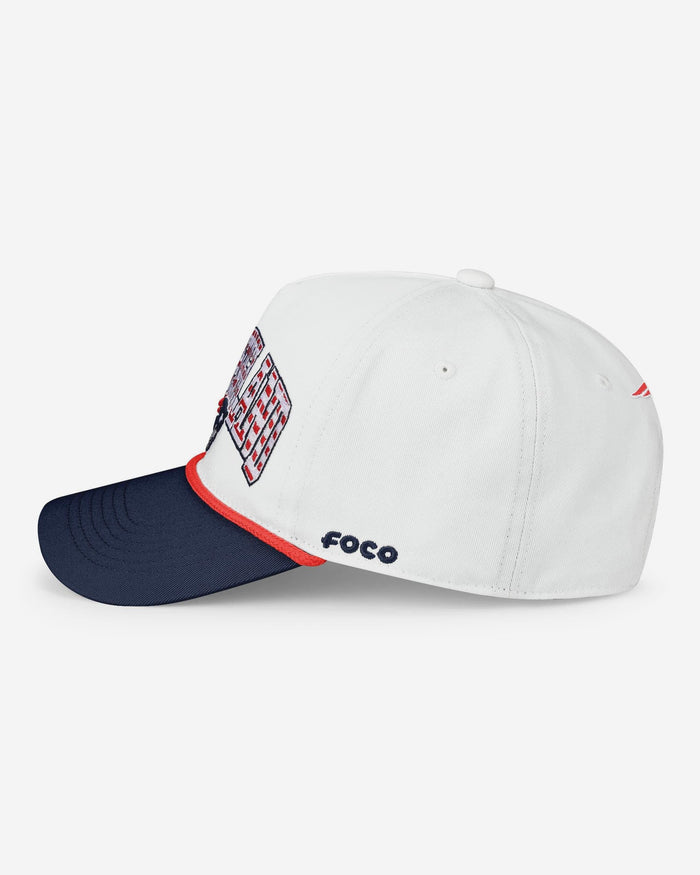 New England Patriots Americana Wordmark Marquee RF Cap FOCO - FOCO.com