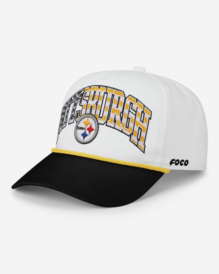 Pittsburgh Steelers Americana Wordmark Marquee RF Cap FOCO - FOCO.com