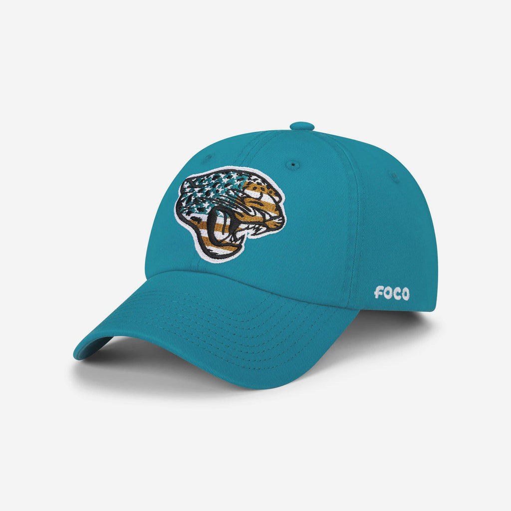 Jacksonville Jaguars Americana Primary Logo Casual Cap FOCO - FOCO.com