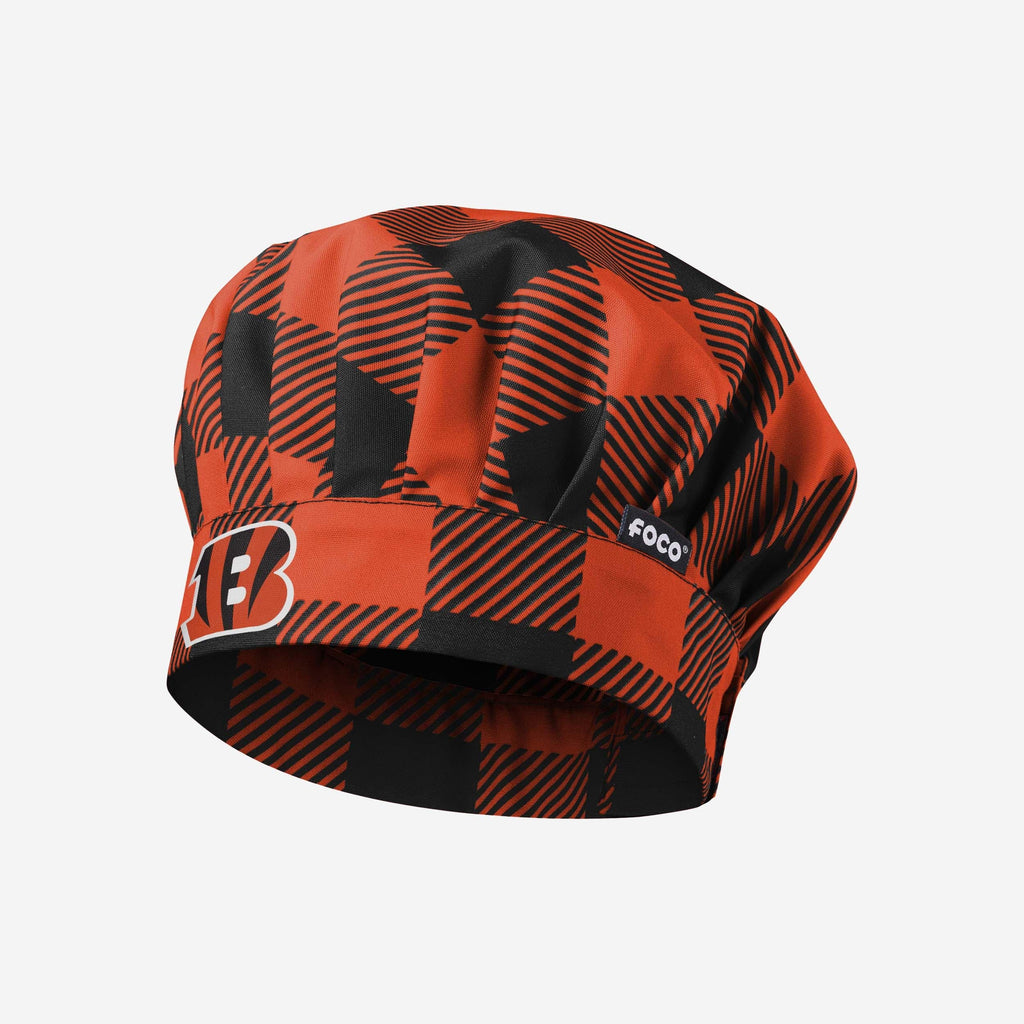 Cincinnati Bengals Plaid Chef Hat FOCO - FOCO.com