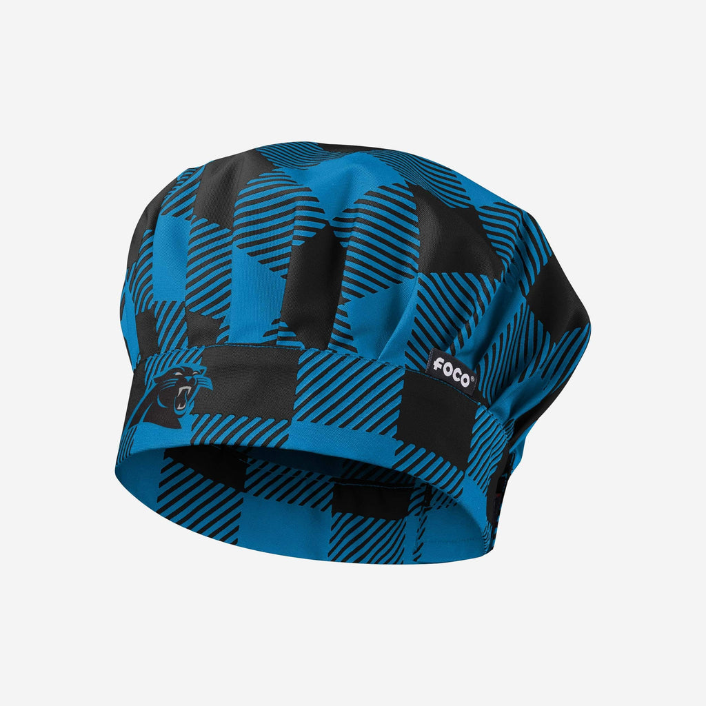 Carolina Panthers Plaid Chef Hat FOCO - FOCO.com