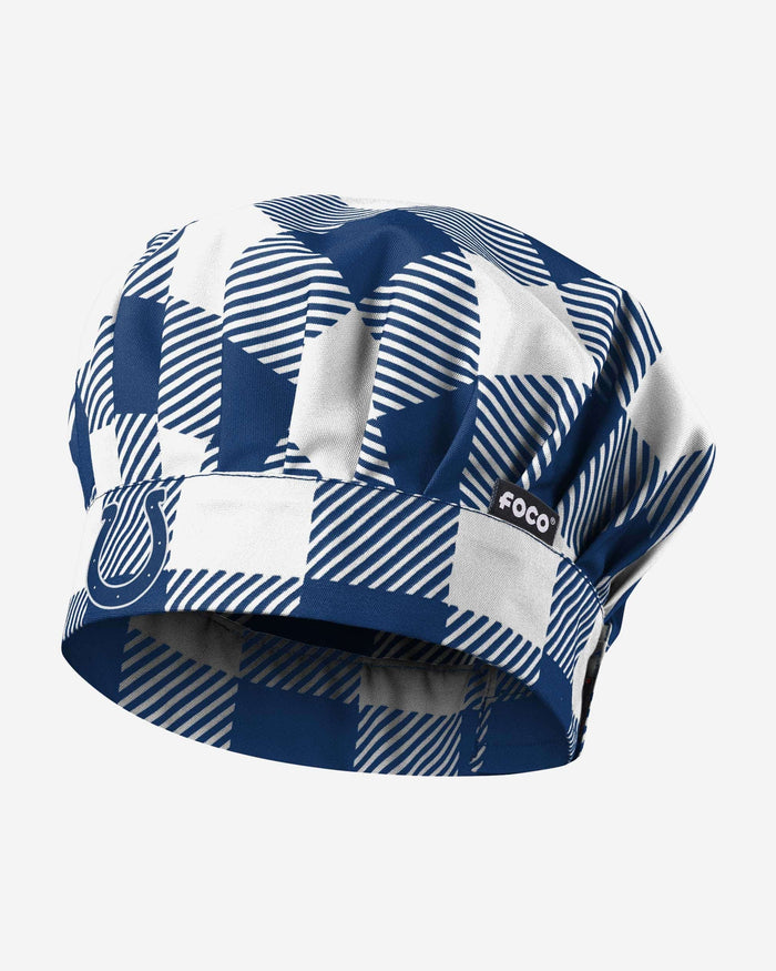 Indianapolis Colts Plaid Chef Hat FOCO - FOCO.com