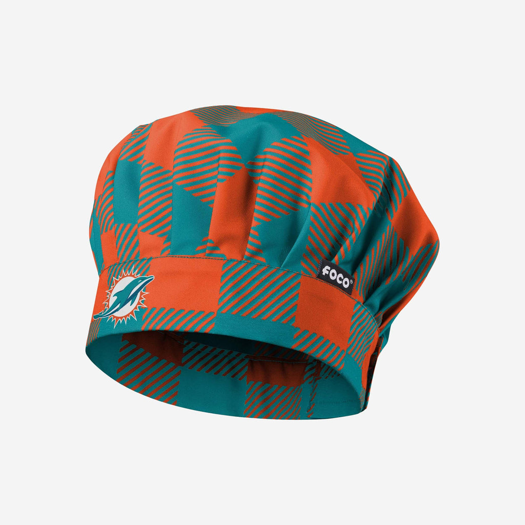 Miami Dolphins Plaid Chef Hat FOCO - FOCO.com