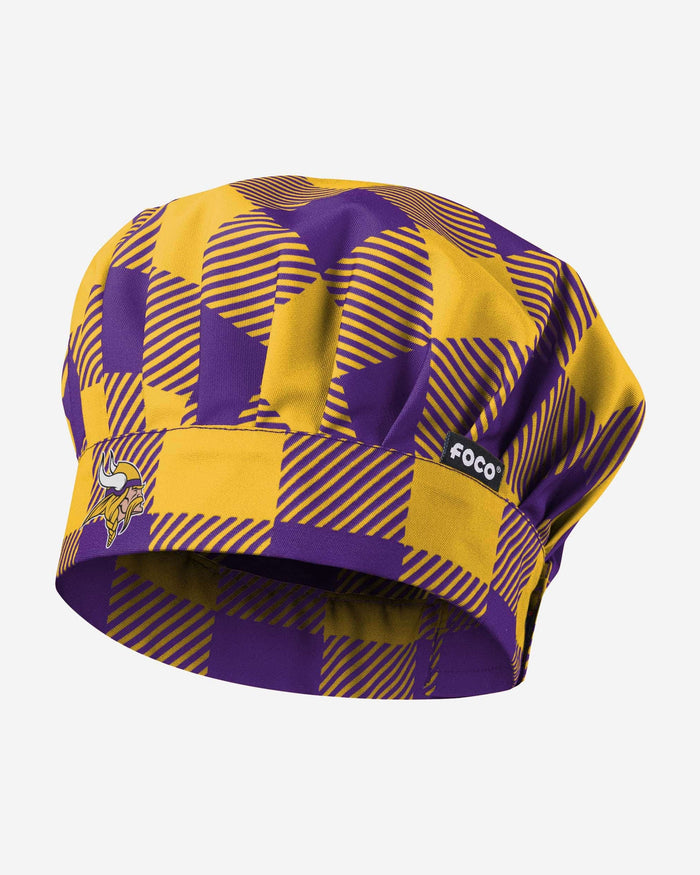 Minnesota Vikings Plaid Chef Hat FOCO - FOCO.com