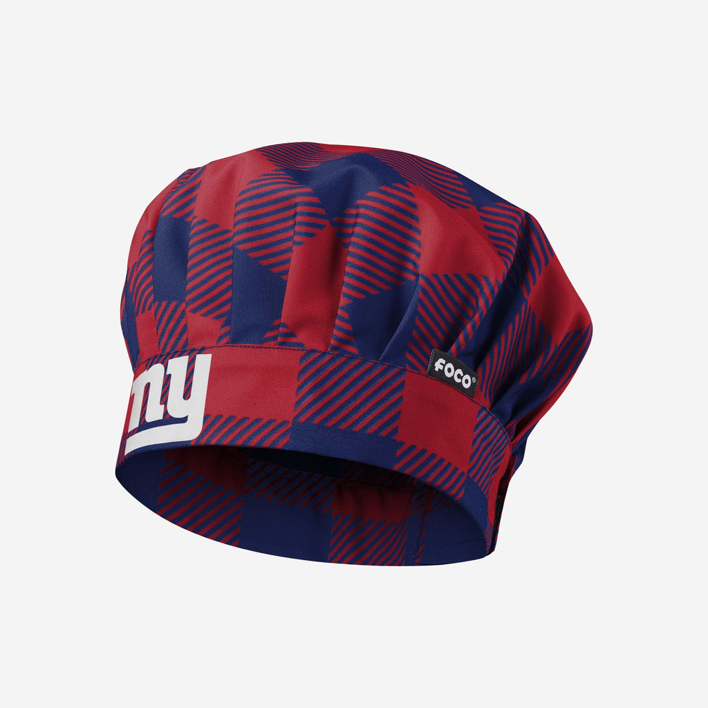 New York Giants Plaid Chef Hat FOCO - FOCO.com