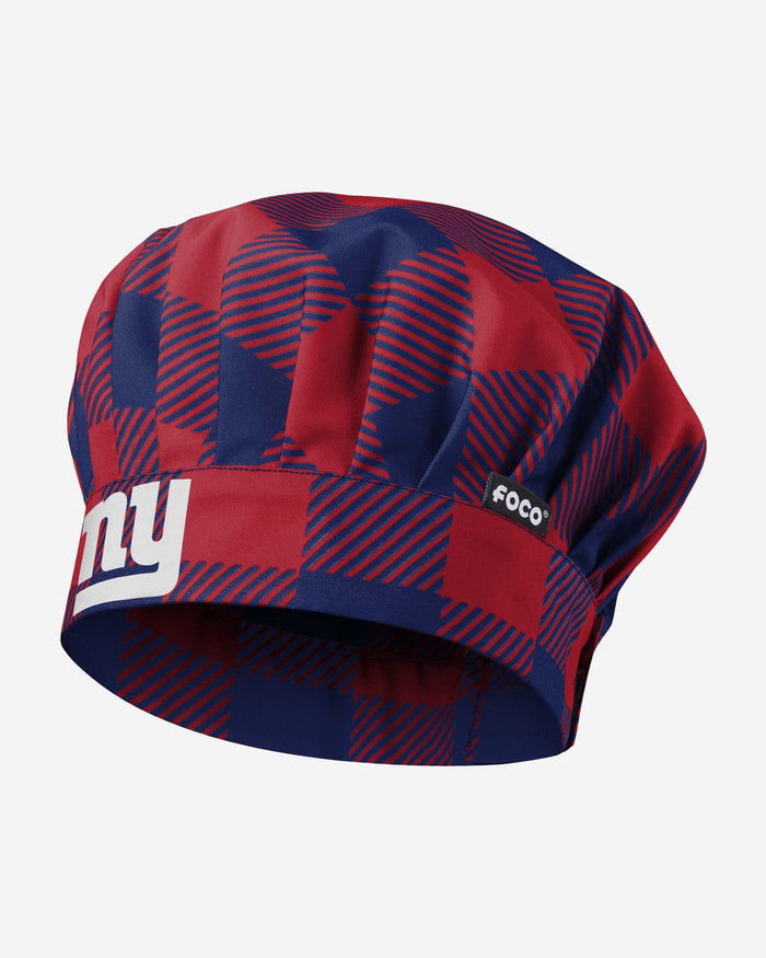 New York Giants Plaid Chef Hat FOCO - FOCO.com