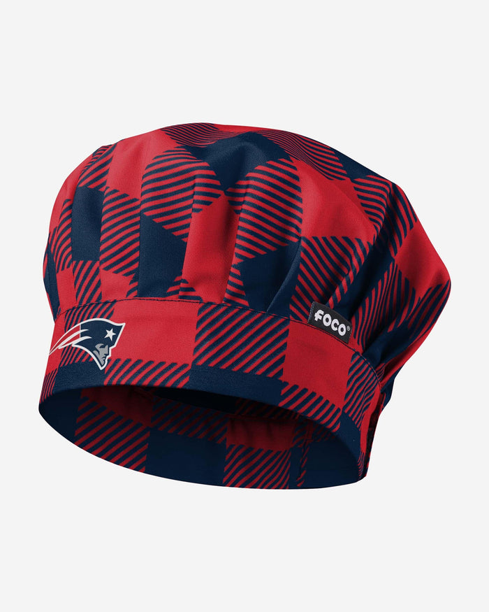 New England Patriots Plaid Chef Hat FOCO - FOCO.com