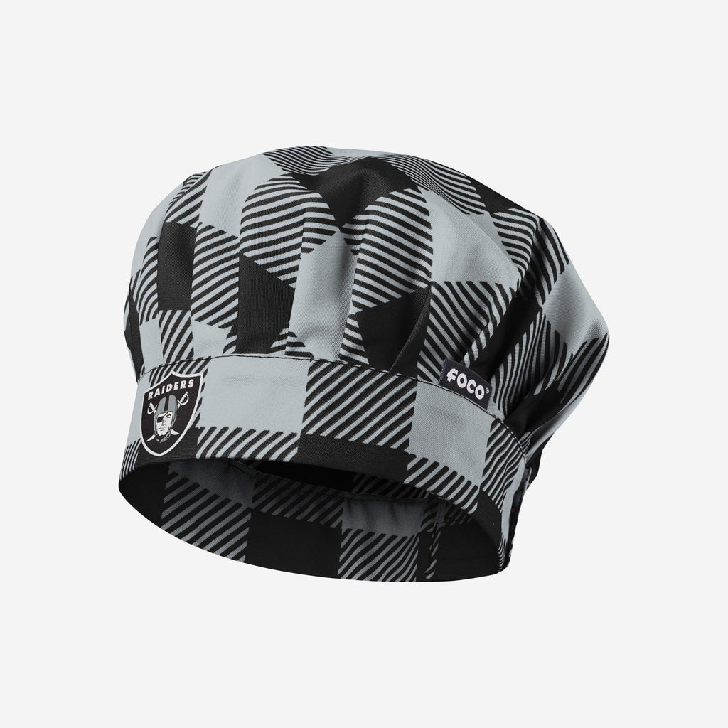 Las Vegas Raiders Plaid Chef Hat FOCO - FOCO.com