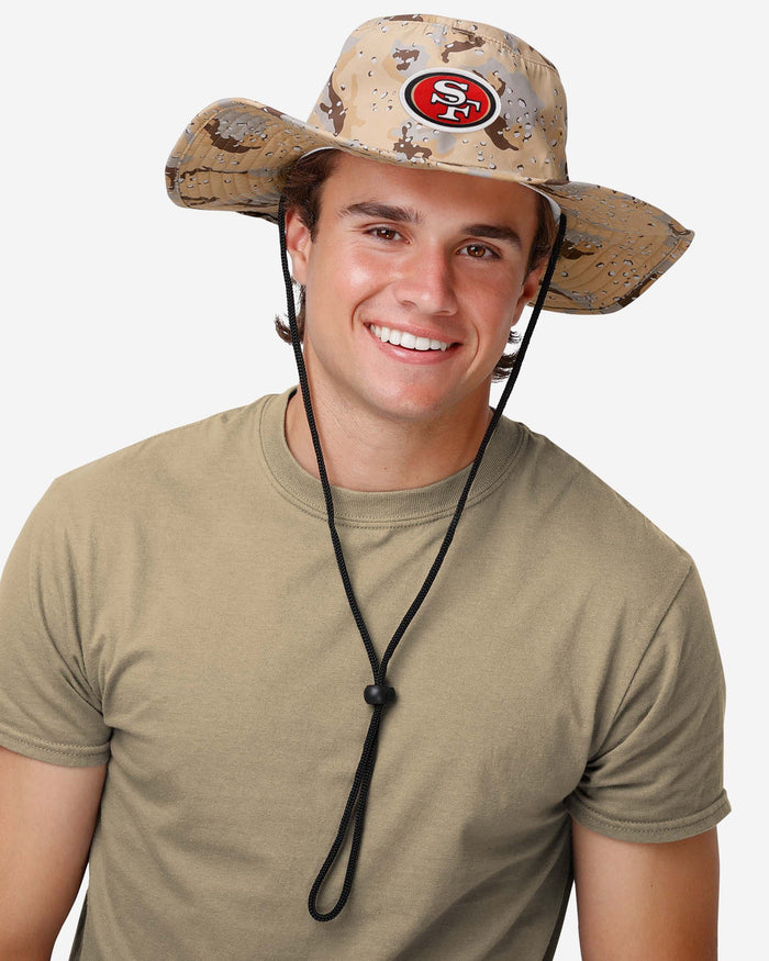 San Francisco 49ers Dark Desert Camo Boonie Hat FOCO - FOCO.com