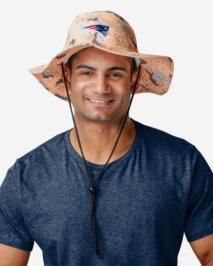 New England Patriots Light Desert Camo Boonie Hat FOCO - FOCO.com