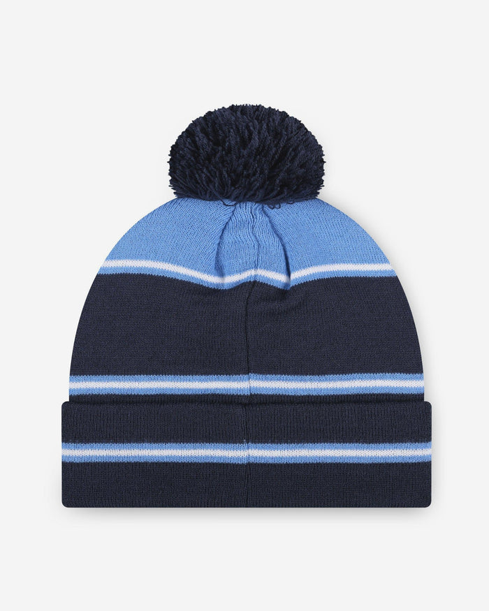 Tennessee Titans Big Wordmark Stripe Pom Beanie FOCO - FOCO.com