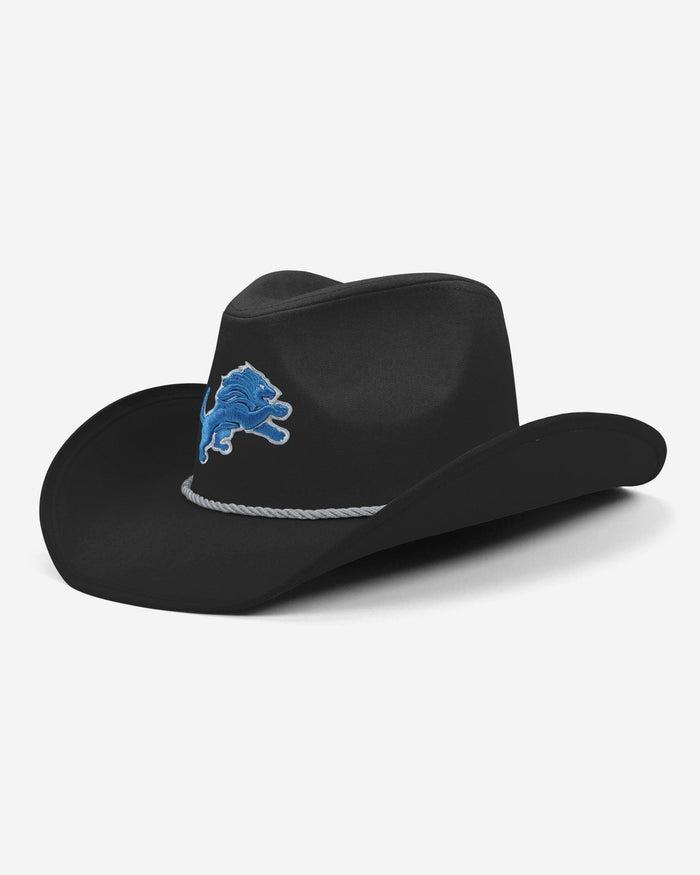 Detroit Lions Black Cowboy Hat FOCO - FOCO.com