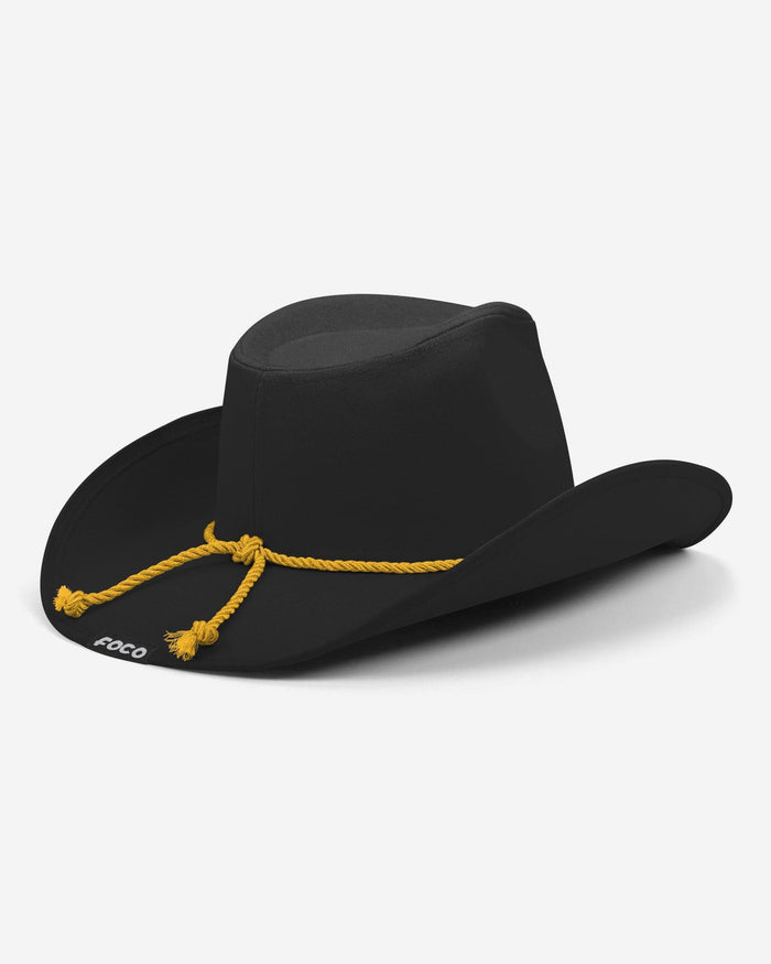 Pittsburgh Steelers Black Cowboy Hat FOCO - FOCO.com