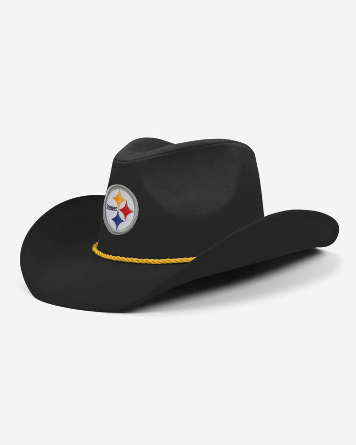 Pittsburgh Steelers Black Cowboy Hat FOCO - FOCO.com