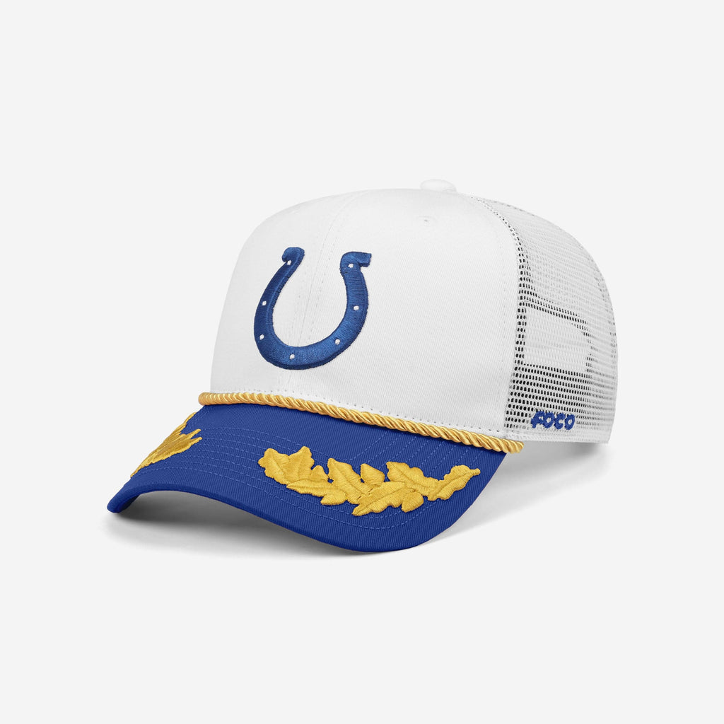 Indianapolis Colts Captains Trucker Cap FOCO - FOCO.com