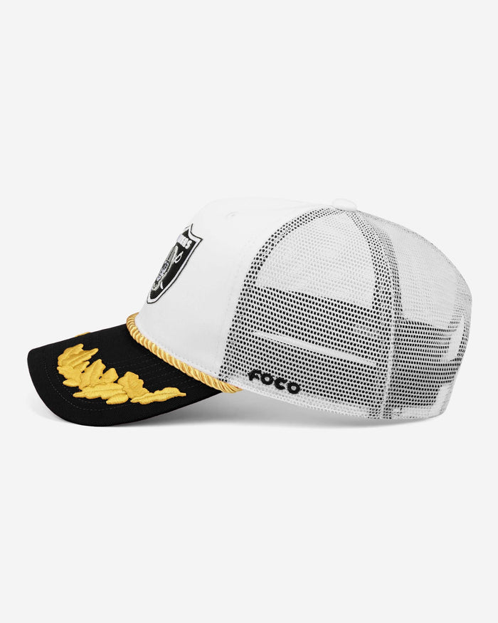Las Vegas Raiders Captains Trucker Cap FOCO - FOCO.com
