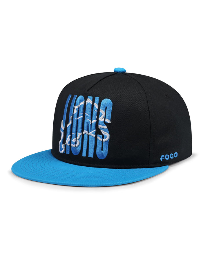 Detroit Lions Cut Logo Primetime RF Cap FOCO - FOCO.com
