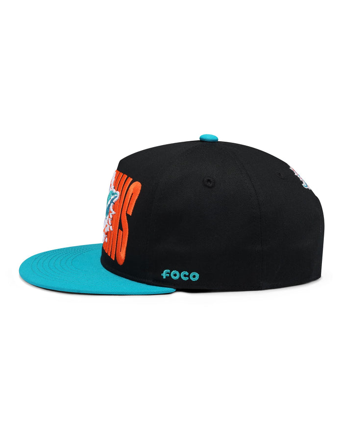 Miami Dolphins Cut Logo Primetime RF Cap FOCO - FOCO.com