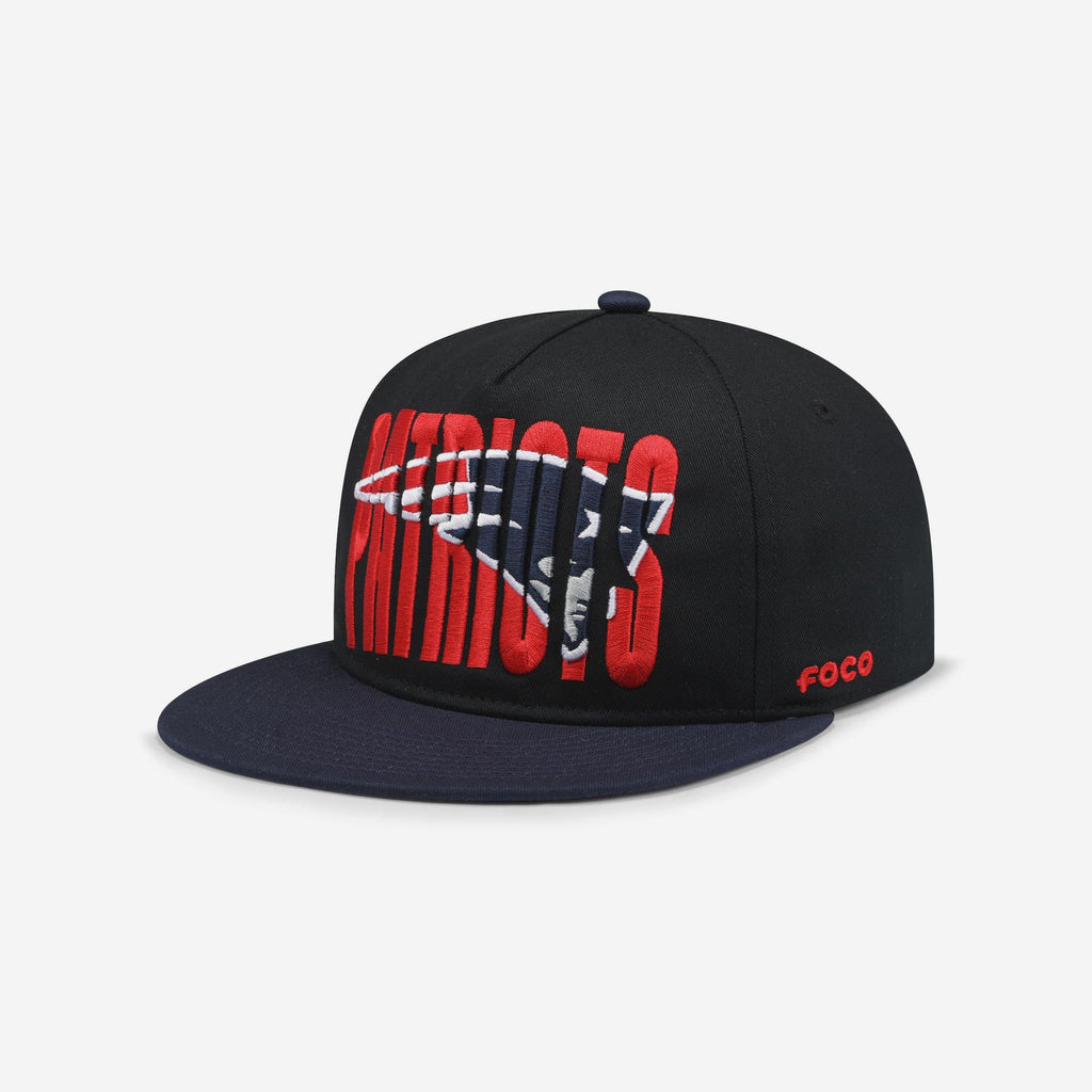 New England Patriots Cut Logo Primetime RF Cap FOCO - FOCO.com
