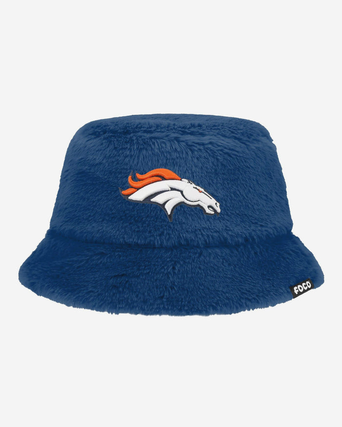 Denver Broncos Reversible Faux Fur Bucket Hat FOCO - FOCO.com