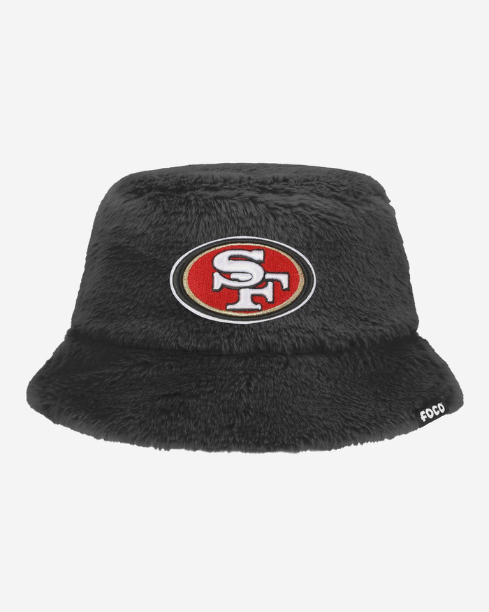 San Francisco 49ers Reversible Faux Fur Bucket Hat FOCO - FOCO.com