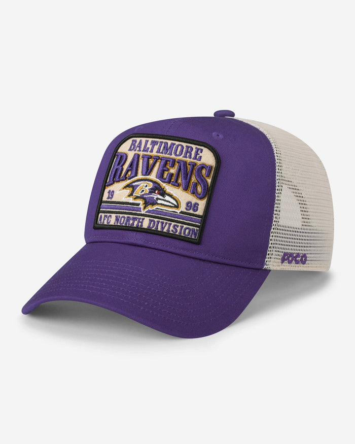 Baltimore Ravens Truckstop Patch Trucker RF Cap FOCO - FOCO.com