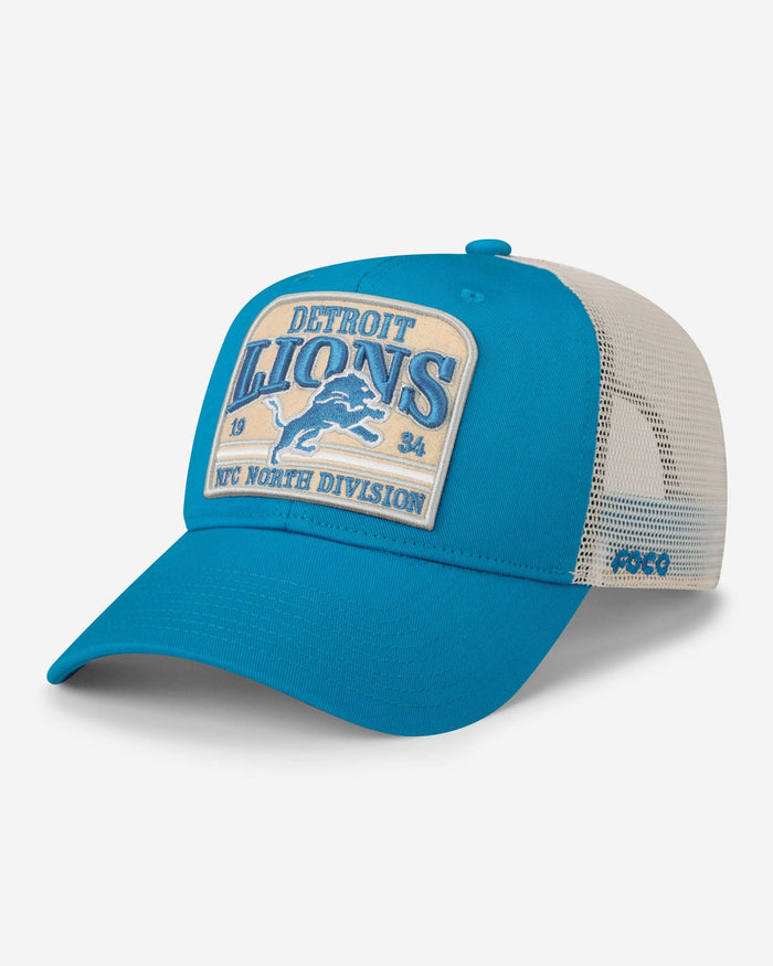 Detroit Lions Truckstop Patch Trucker RF Cap FOCO - FOCO.com