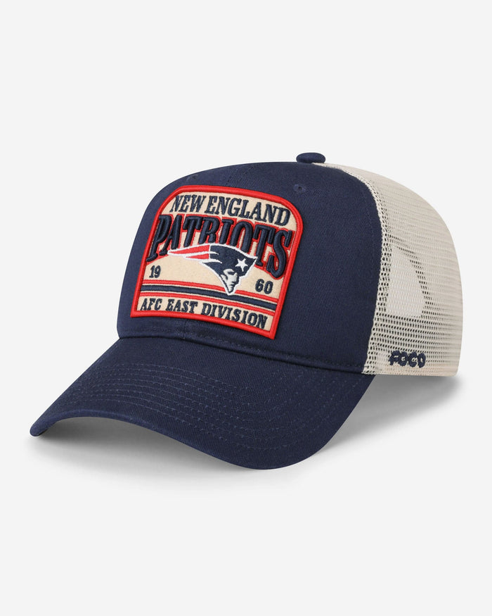 New England Patriots Truckstop Patch Trucker RF Cap FOCO - FOCO.com