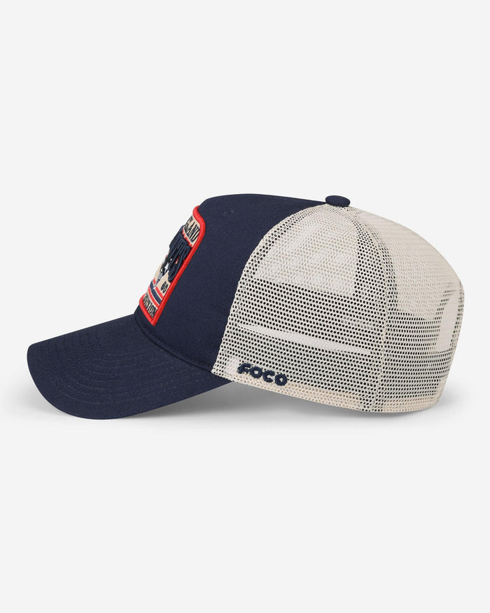 New England Patriots Truckstop Patch Trucker RF Cap FOCO - FOCO.com