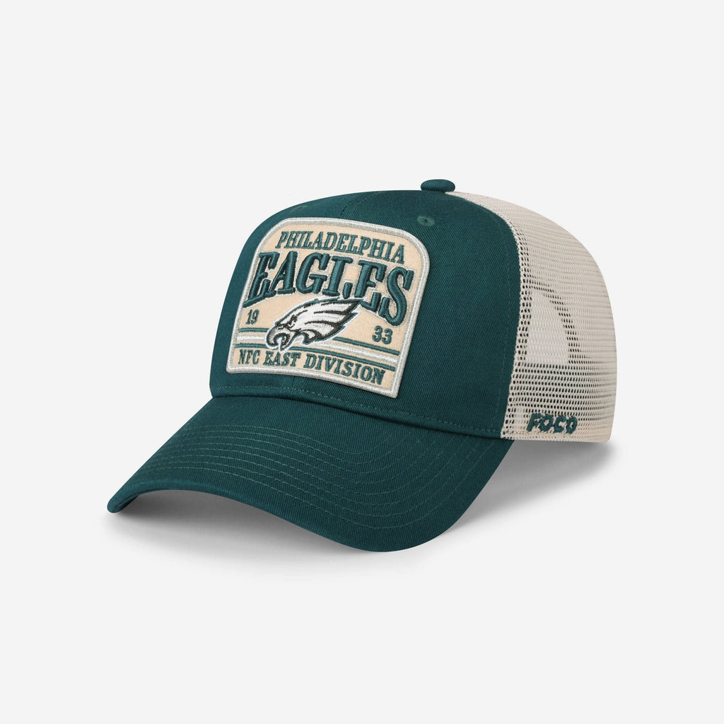 Philadelphia Eagles Truckstop Patch Trucker RF Cap FOCO - FOCO.com