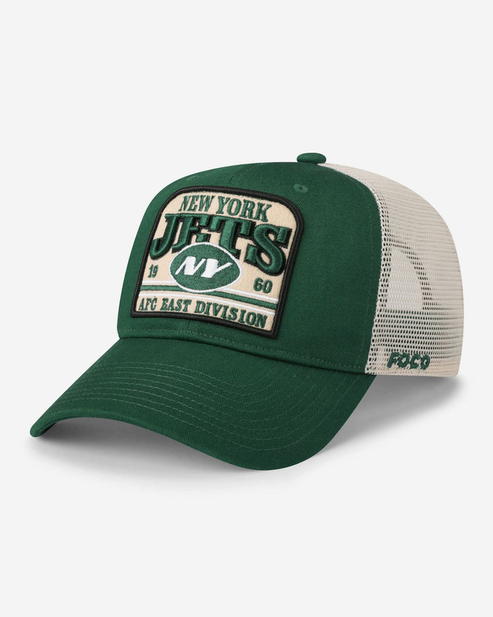 New York Jets Truckstop Patch Trucker RF Cap FOCO - FOCO.com