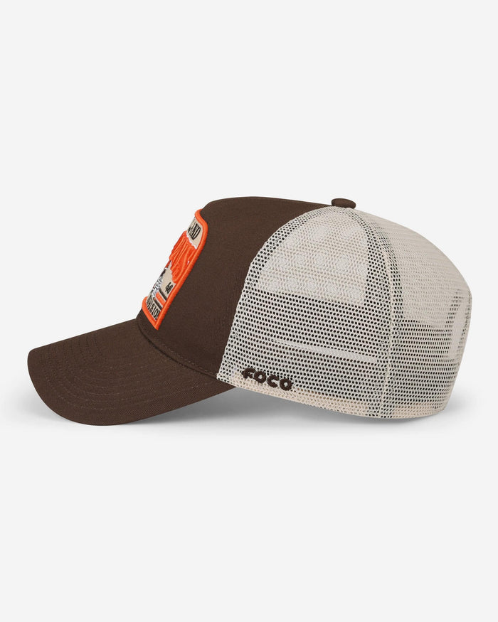 Cleveland Browns Truckstop Patch Trucker RF Cap FOCO - FOCO.com